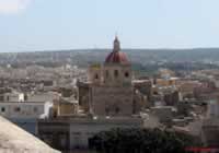 Closer View of St.George's Basilica taken from the ramparts of The Citadel, Gozo