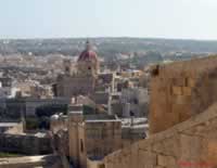 View of St.George's Basilica taken from the ramparts of The Citadel, Gozo