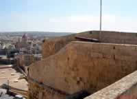 View of St.George's Basilica taken from the ramparts of The Citadel, Gozo