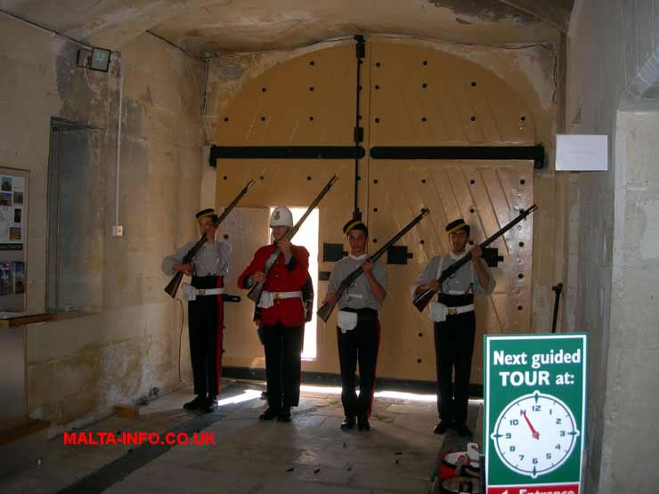 Guard Demonstration inside the Gate