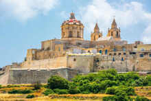 Saint Paul Cathedral Dominates the Mdina Skyline