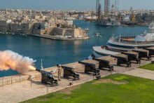 Noon Day Gun at the Saluting Battery Valletta